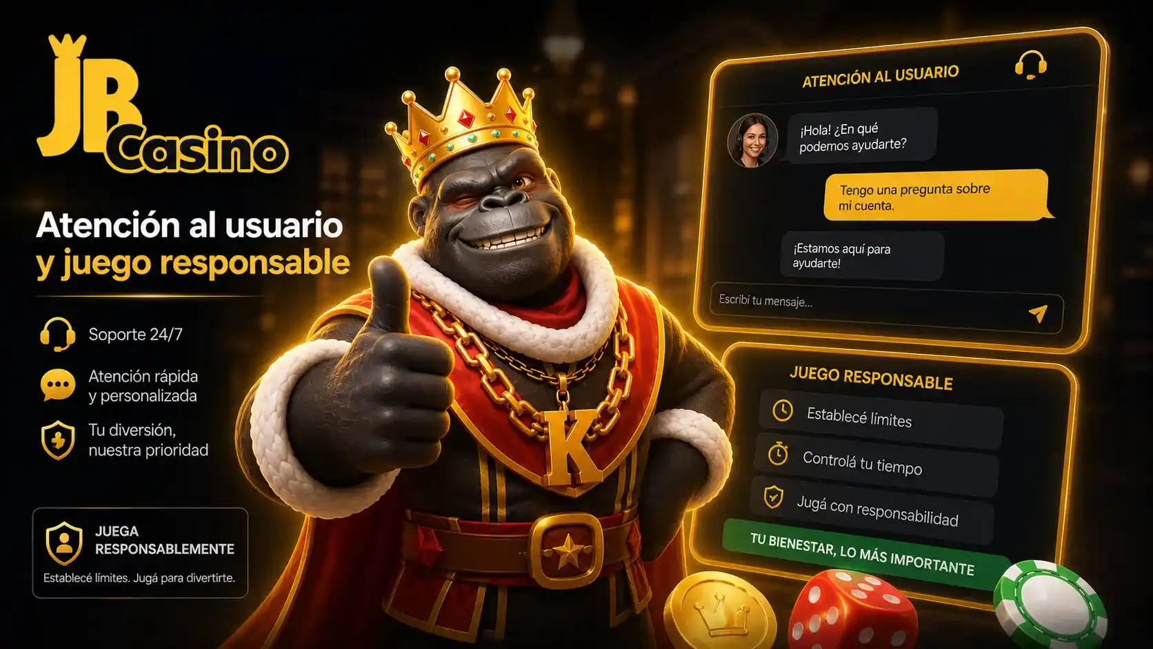 Atención al usuario y juego responsable
